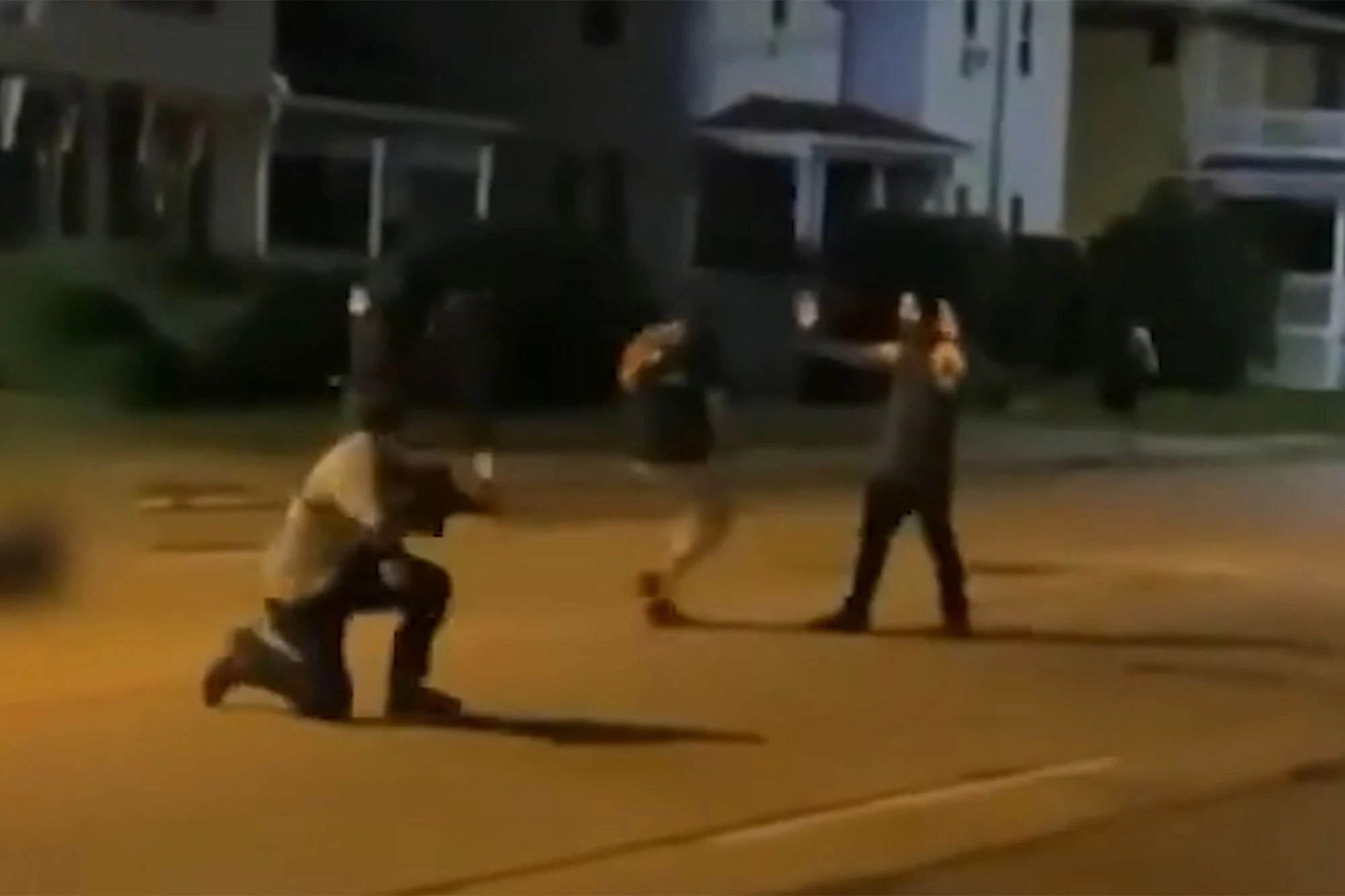 Footage shows Kyle Rittenhouse defending himself from angry rioters on Sheridan Road in Kenosha, Wisconsin during the riots.