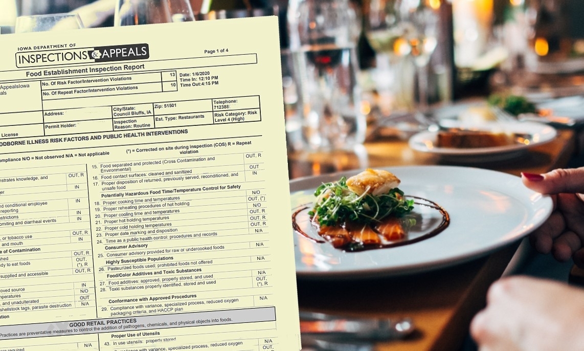 Black grime, pink slime and cockroaches: A look at Iowa's latest restaurant inspections
